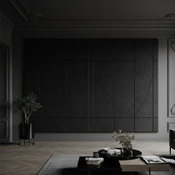 Charcoal Wall Panel for Bold Interior Design