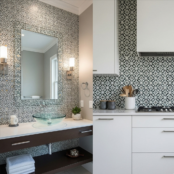 Mosaic Tiles for Bathroom and Kitchen Walls